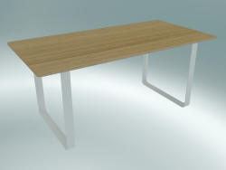 Table 70/70, 170x85cm (Chêne, Blanc)