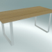 3d model Table 70/70, 170x85cm (Oak, White) - preview