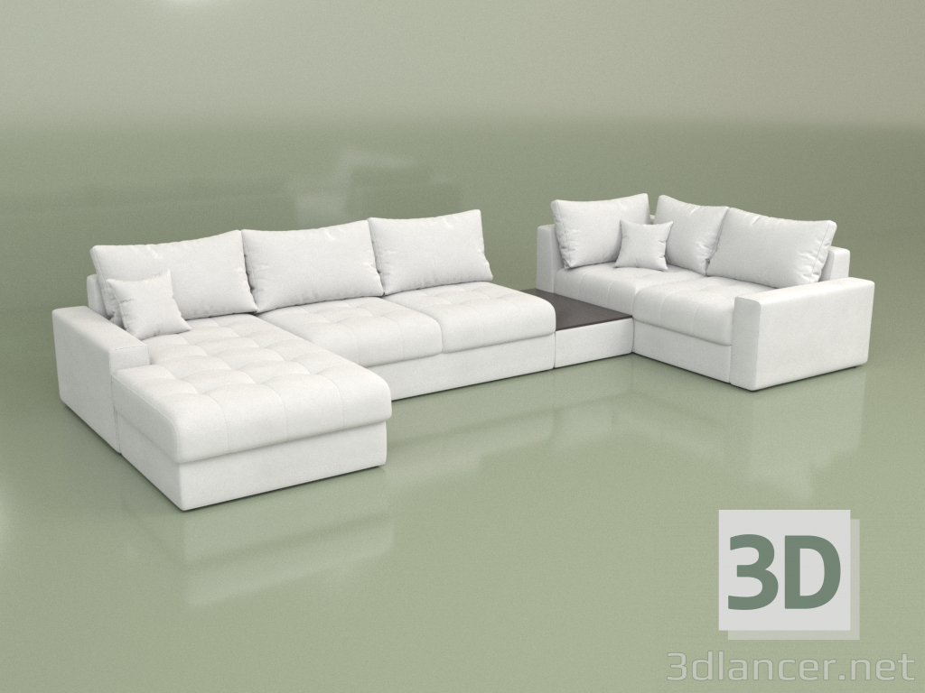 3D Modell Modulares Sofa Monaco - Vorschau