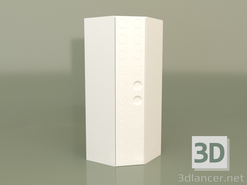 3 डी मॉडल बच्चों के लिए कॉर्नर अलमारी (सफेद) - पूर्वावलोकन