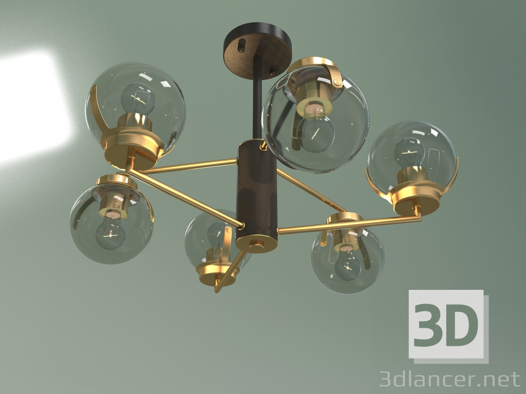 3d model Ceiling chandelier Creek 70118-6 (black) - preview