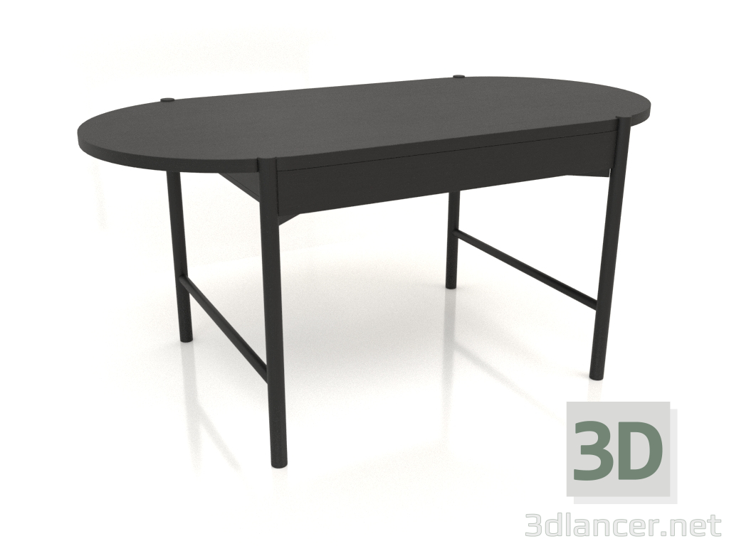 3D Modell Esstisch DT 09 (1600x820x754, Holz schwarz) - Vorschau