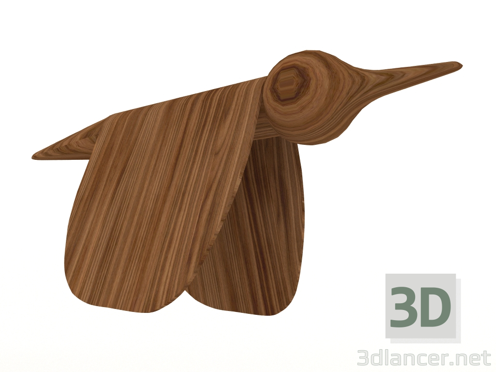 modèle 3D Élément de décor Tica (noyer) - preview