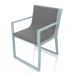 modèle 3D Chaise de salle à manger (bleu gris) - preview