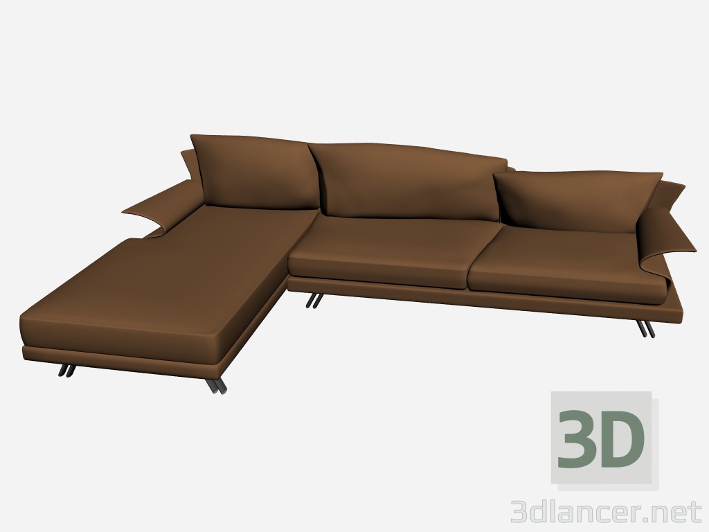 modèle 3D Canapé Super roy angolare 1 - preview