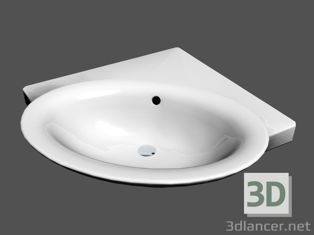 3d model Corner washbasin l gallery r2 - preview