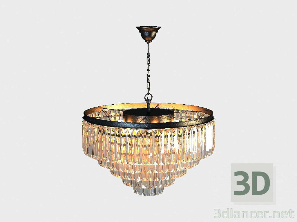 modèle 3D Lustre lustre (CH015-19-ABG) - preview