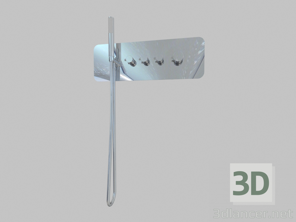 3 डी मॉडल मिक्सर प्लास्टर थर्मोस्टेटिक मल्टीबॉक्स (एनएसी 09 सीटी) - पूर्वावलोकन