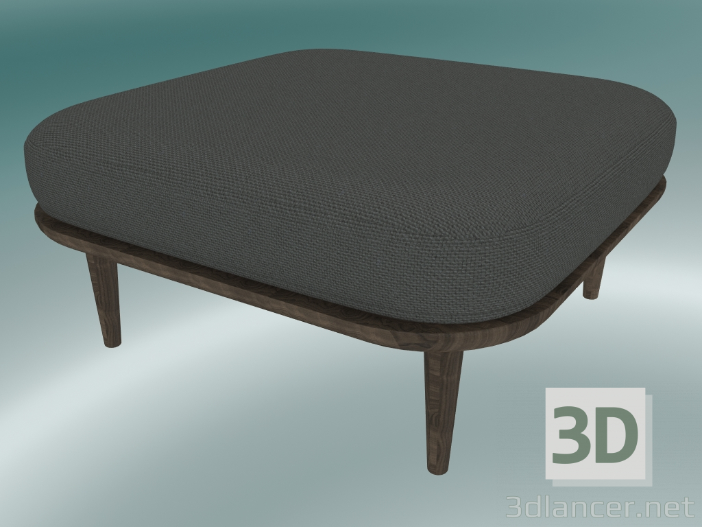 3d model Pouf Fly (SC9, 80x80 H 40cm, Smoked oiled oak with Hot Madison 093) - preview