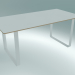 modello 3D Tavolo 70/70, 170x85 cm (bianco) - anteprima