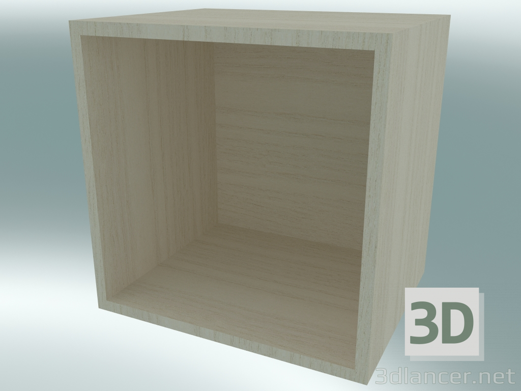modello 3D Stoccaggio modulare impilato (medio con schienale) - anteprima