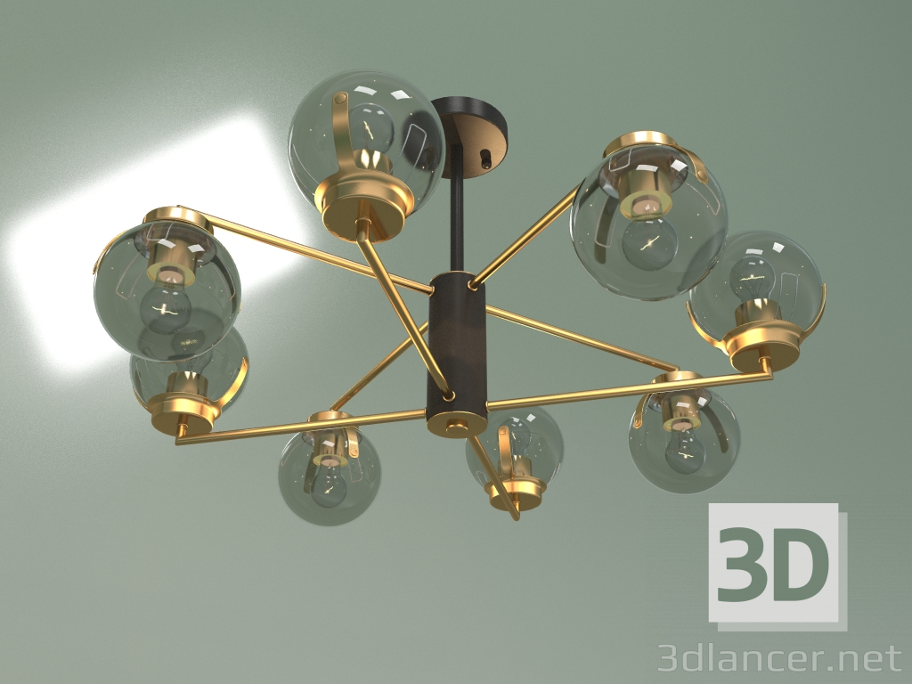 3d model Ceiling chandelier Creek 70118-8 (black) - preview