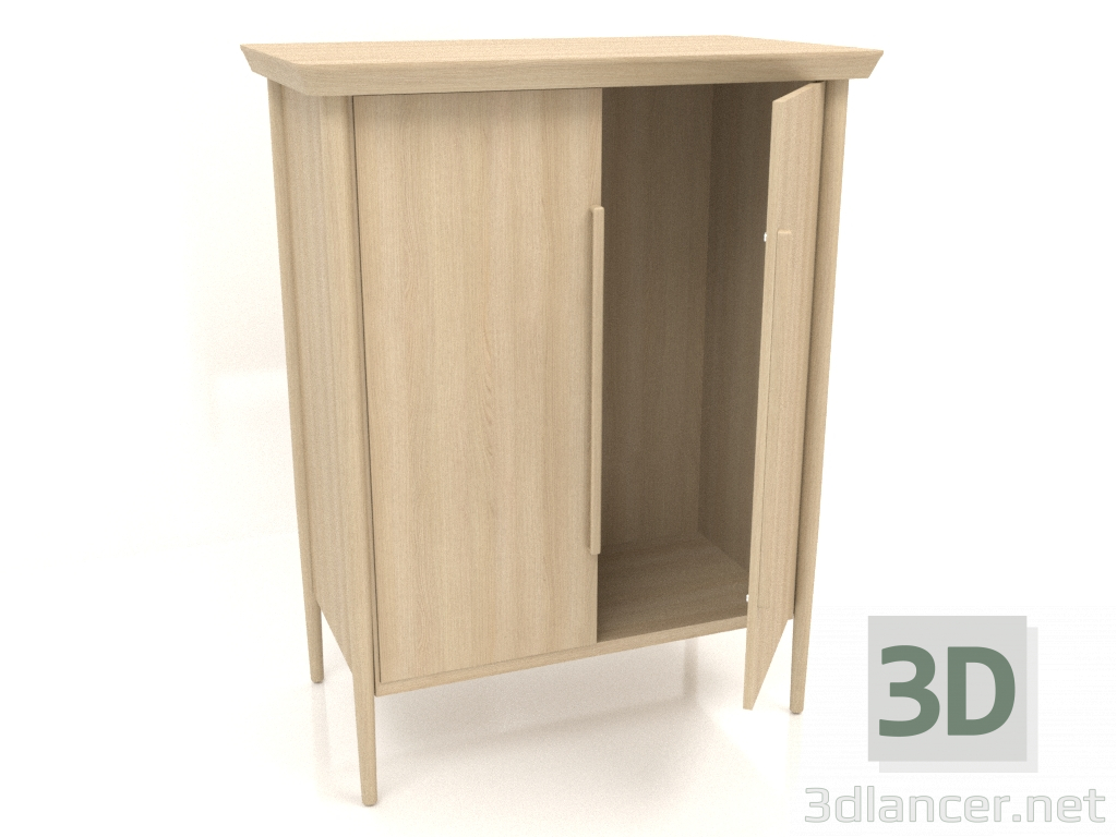 3D Modell Schrank MS 04 (halboffen) (940x565x1220, Holz weiß) - Vorschau