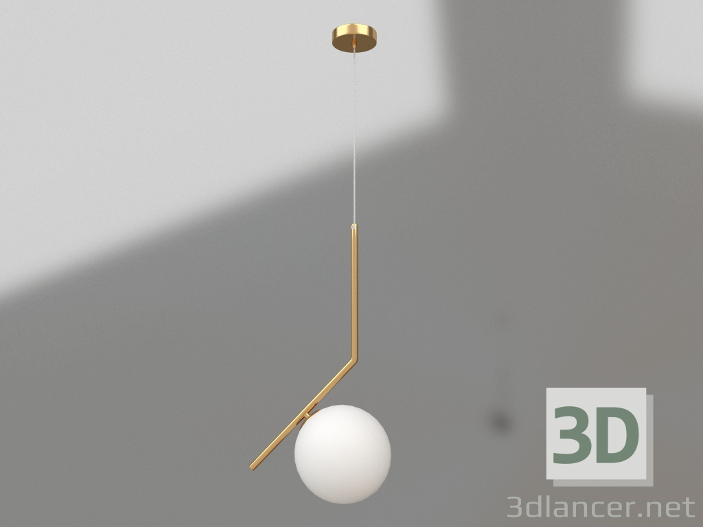 3D modeli Madeni para kolye bronz (07626-20B) - önizleme