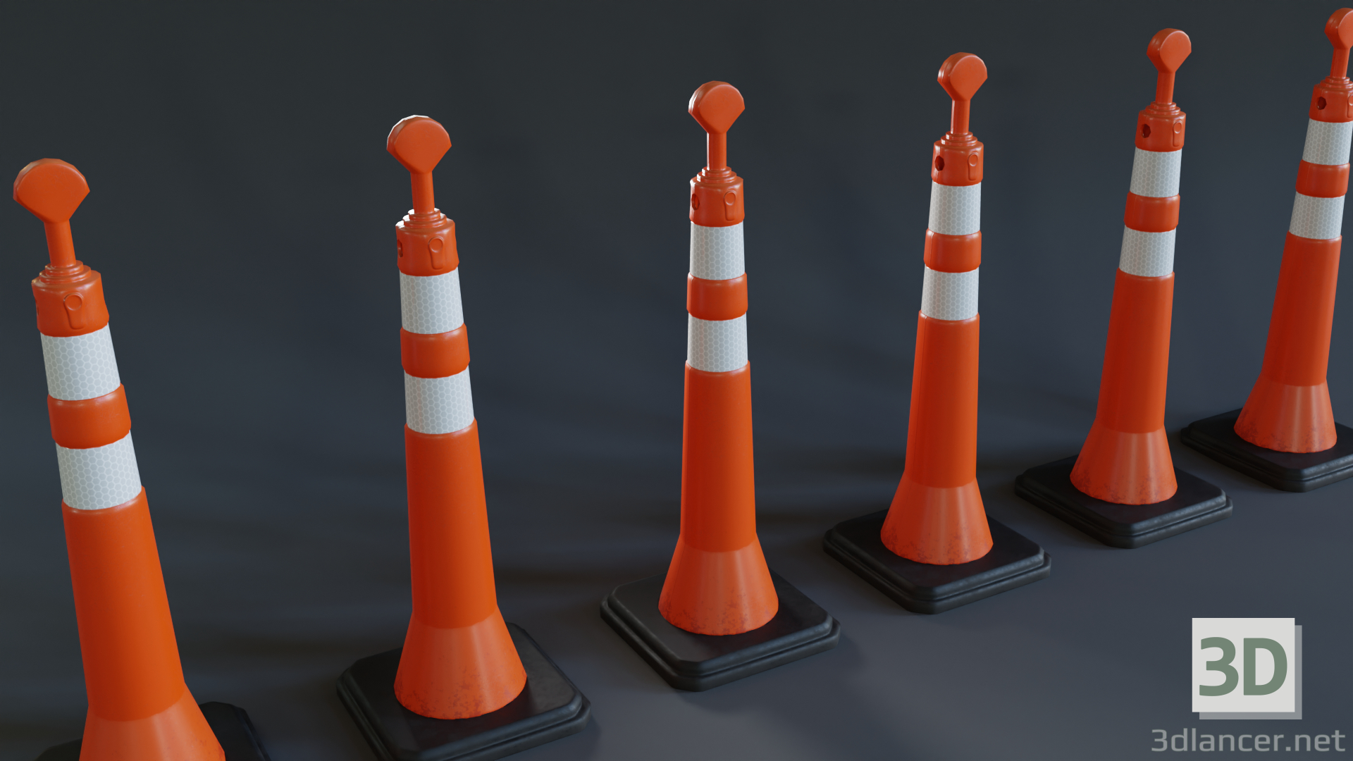 3d Model Beacon Cone 83815