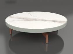 Tavolino rotondo Ø90x22 (Grigio cemento, DEKTON Aura)