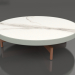 modèle 3D Table basse ronde Ø90x22 (Gris ciment, DEKTON Aura) - preview