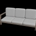 3D modeli Basit köşe kanepe 1 - önizleme