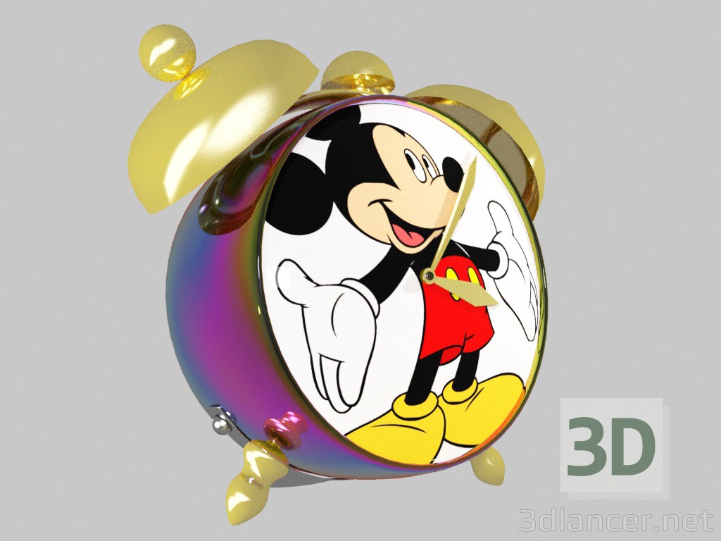 3D Modell Disney Wecker "Micky Maus" - Vorschau