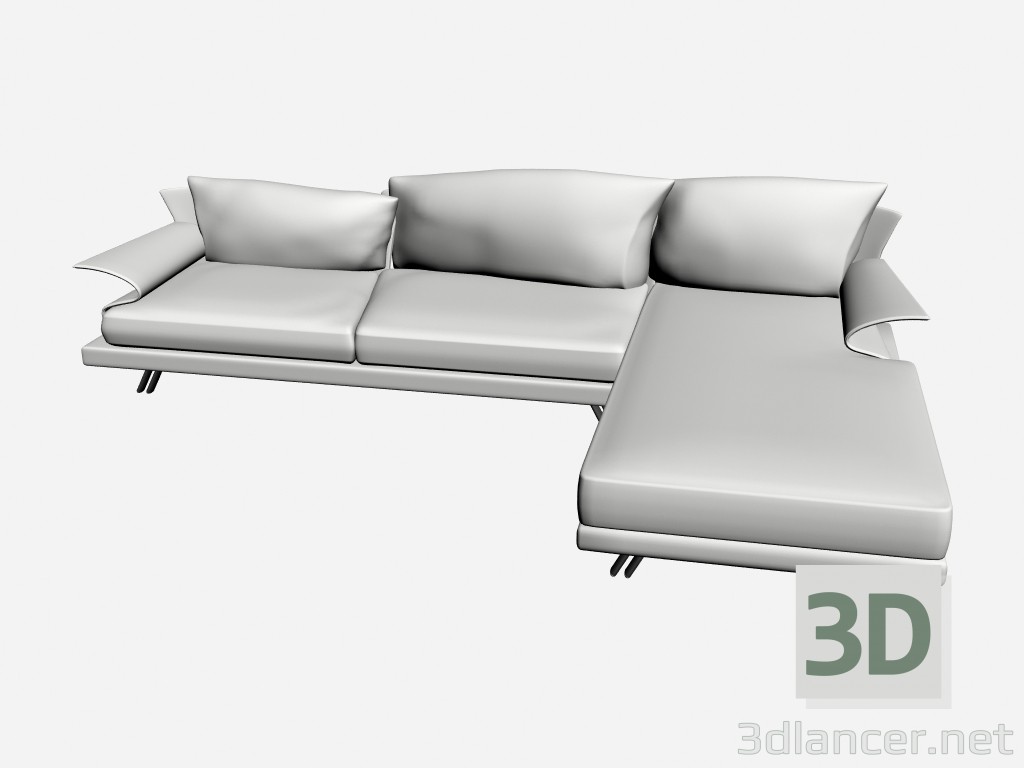 modèle 3D Canapé Super roy angolare 2 - preview
