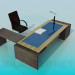 3D Modell Schreibtisch und Stuhl - Vorschau