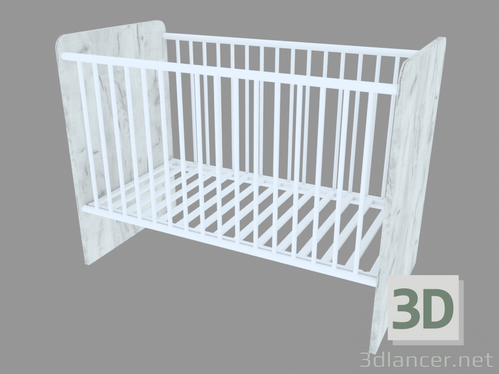 3d модель Кроватка детская (TYPE 98) – превью