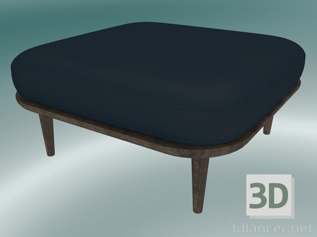 3d model Ottoman Fly (SC9, 80x80 H 40cm, Smoked oiled oak with Harald 2 182) - preview