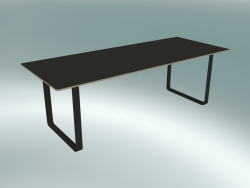 Table 70/70, 225x90cm (Noir)