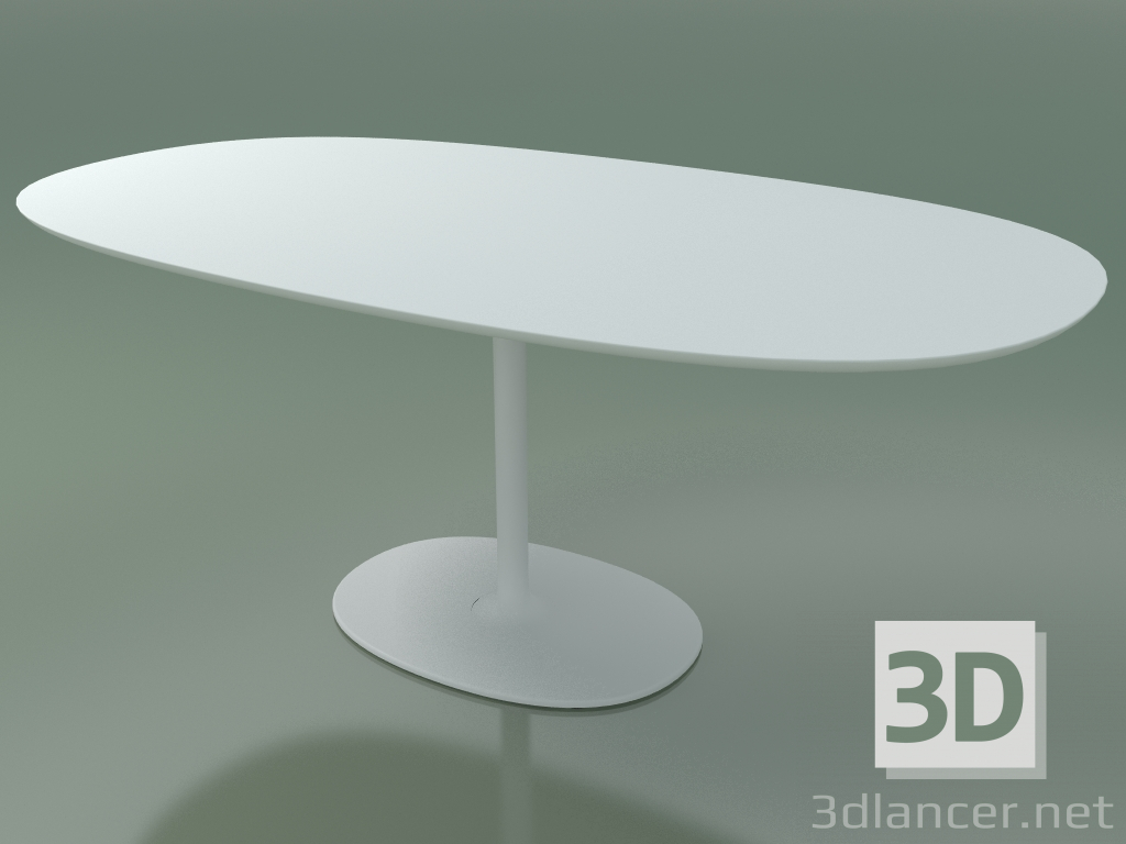 modello 3D Tavolo ovale 0651 (H 74 - 100x182 cm, M02, V12) - anteprima