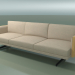 3D Modell 3-Sitzer-Sofa 5243 (H-Beine, natürliche Eiche) - Vorschau