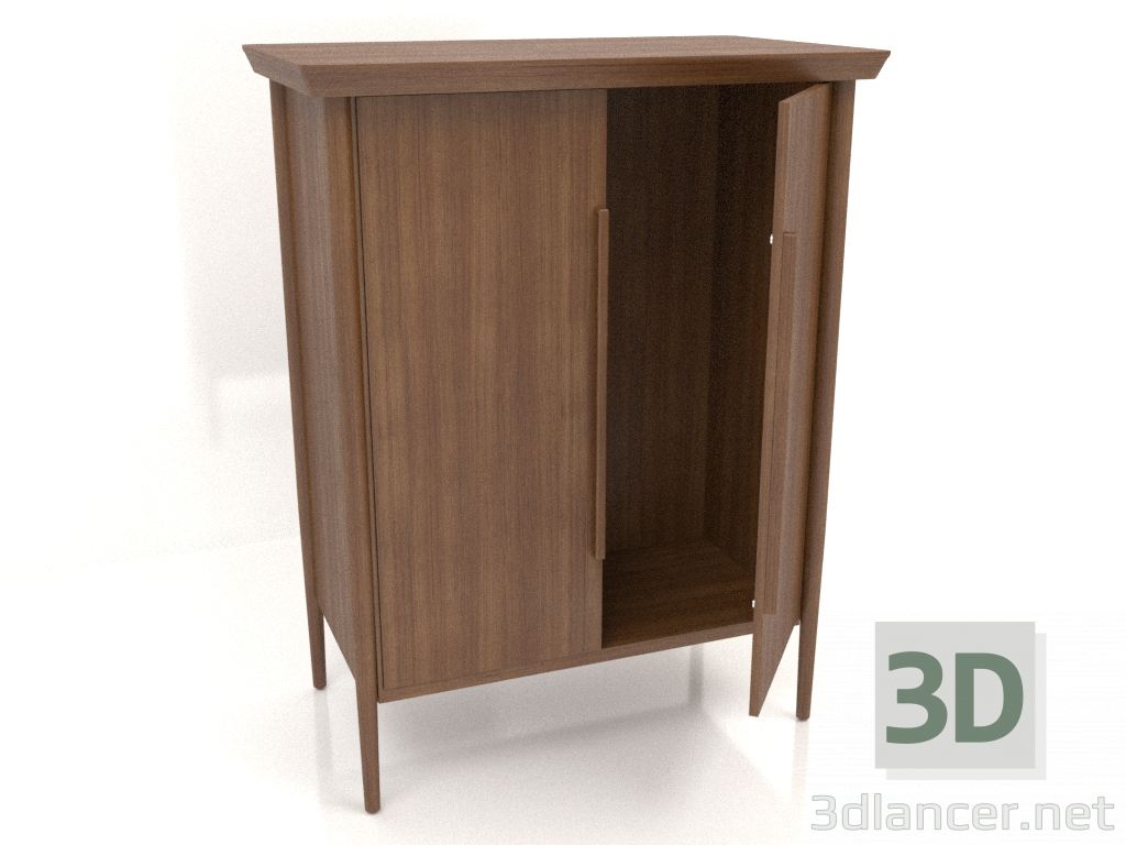 3d model Cabinet MS 04 (semi-open) (940x565x1220, wood brown light) - preview