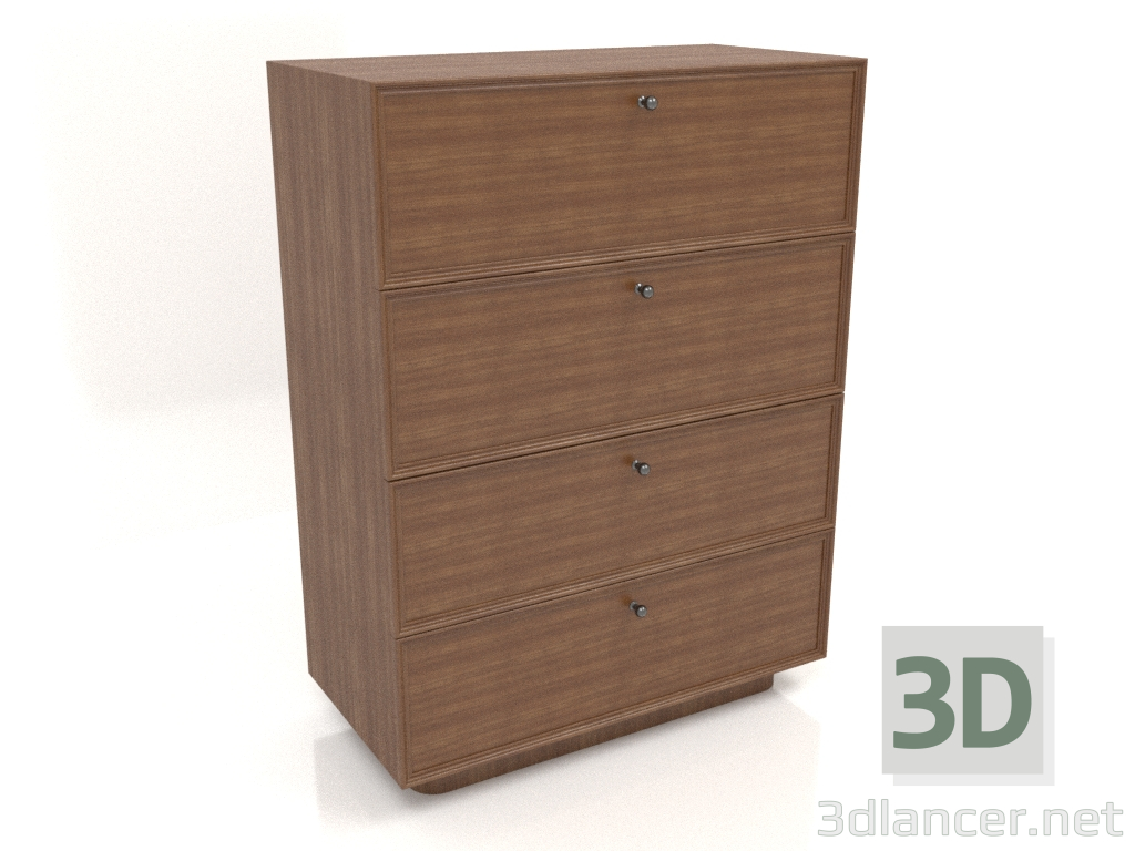 3d model Chest of drawers TM 15 (800x400x1076, wood brown light) - preview