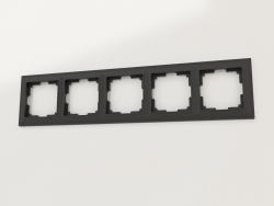 Fiore Rahmen für 5 Pfosten (schwarz matt)
