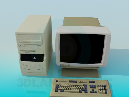 3d модель Комп'ютер – превью