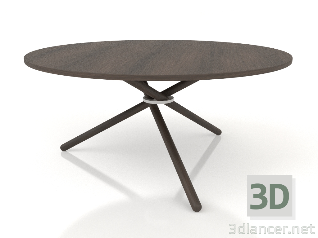 modello 3D Tavolino Edda (Rovere Moro, Rovere Moro) - anteprima