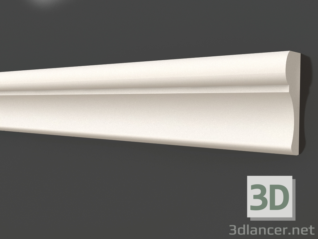 3d model Plaster molding LG 009 3 (34x15) - preview