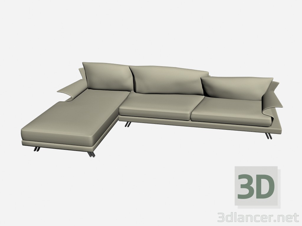 modèle 3D Canapé Super roy angolare 3 - preview