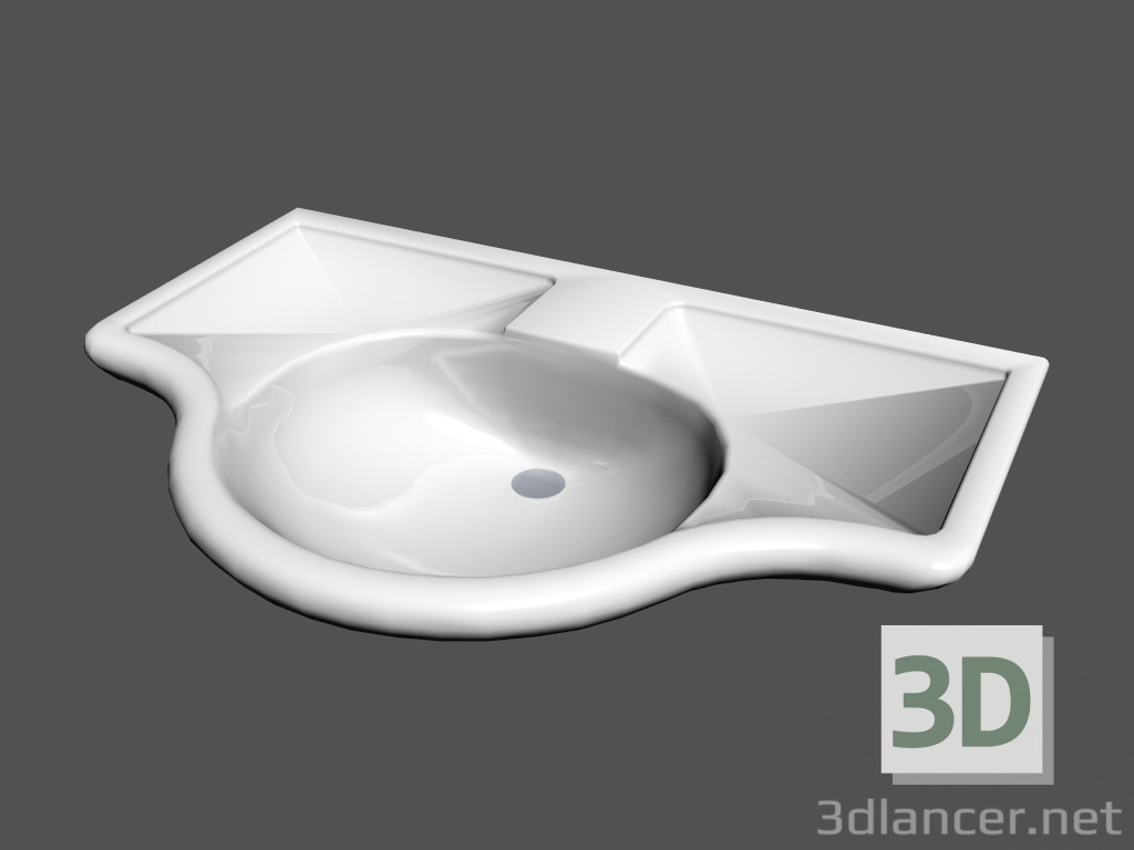 3D modeli Özürlü lavabo l özgürlük r için - önizleme