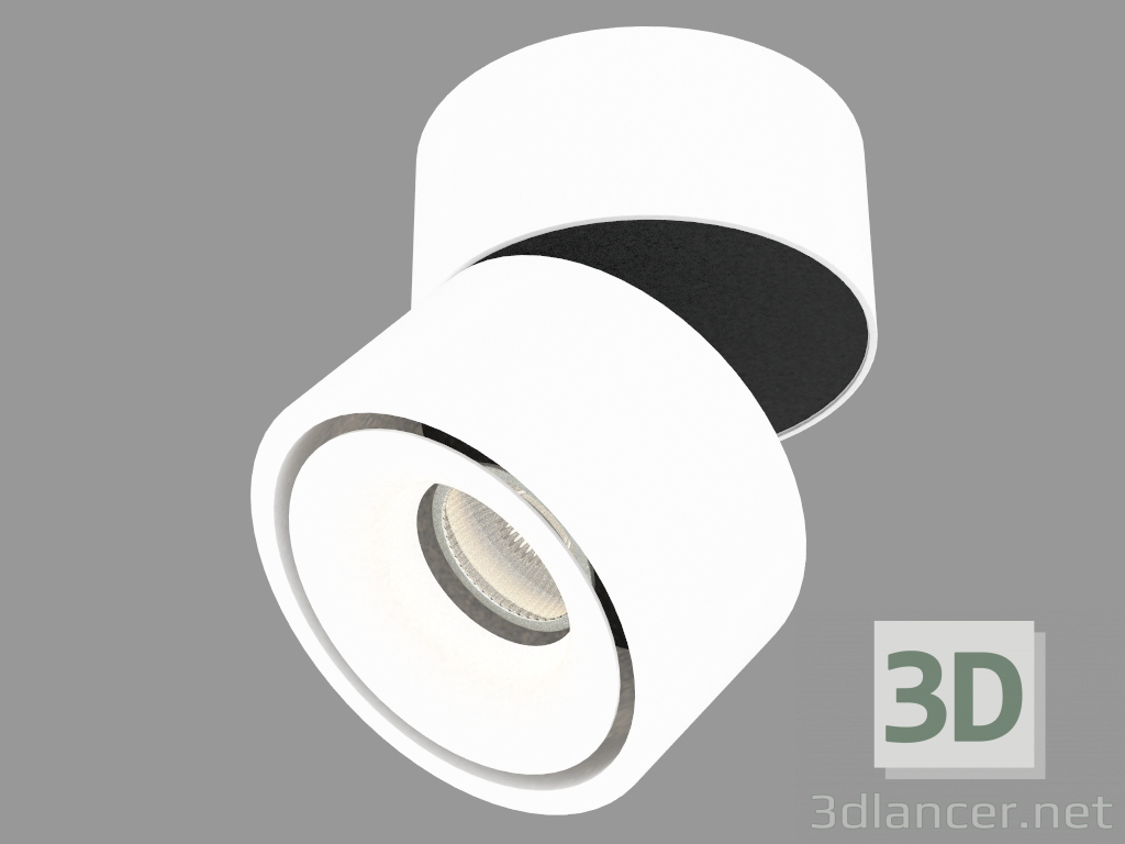 3d model lámpara de LED giratorio de superficie (DL18617_01WW-R White DIM) - vista previa