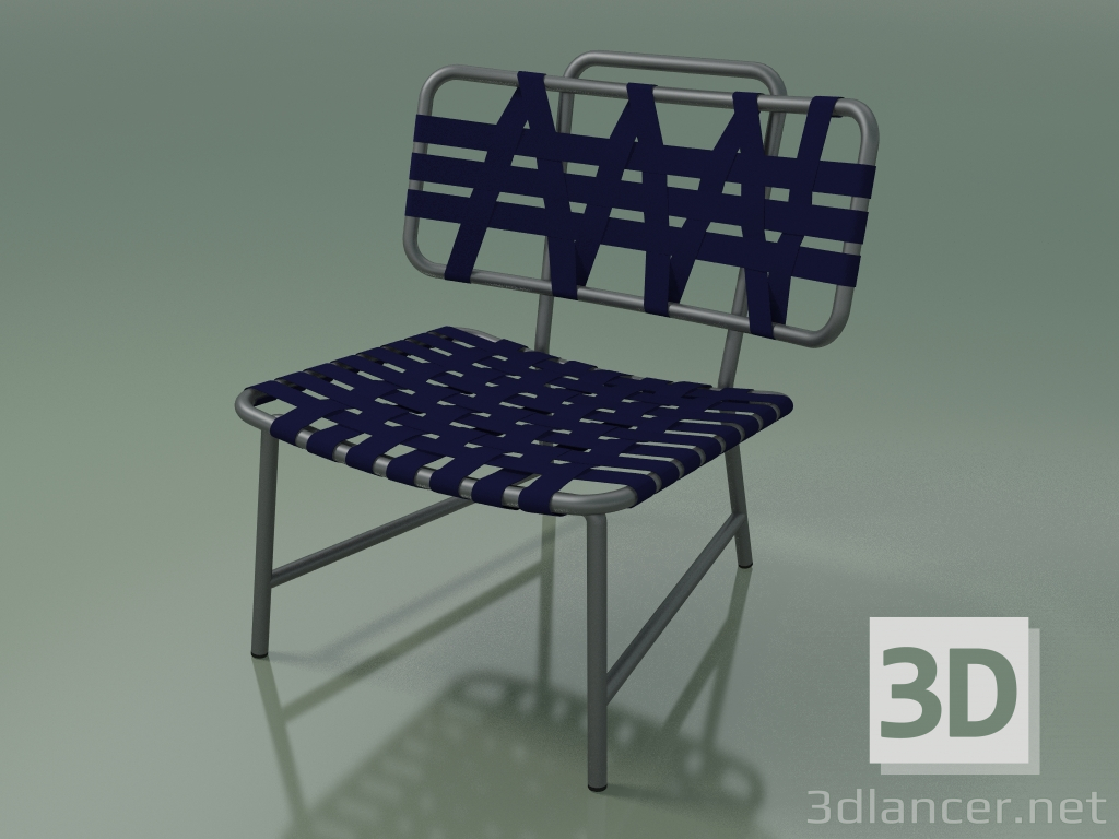 3 डी मॉडल आउटडोर लाउंज कुर्सी InOut (856, ग्रे Lacquered एल्यूमीनियम) - पूर्वावलोकन