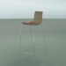 3d model Bar chair 0478 (on a slide, with upholstery in the front, bleached oak) - preview