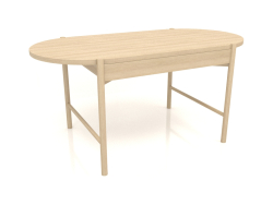डाइनिंग टेबल डीटी 09 (1600x820x754, लकड़ी सफेद)