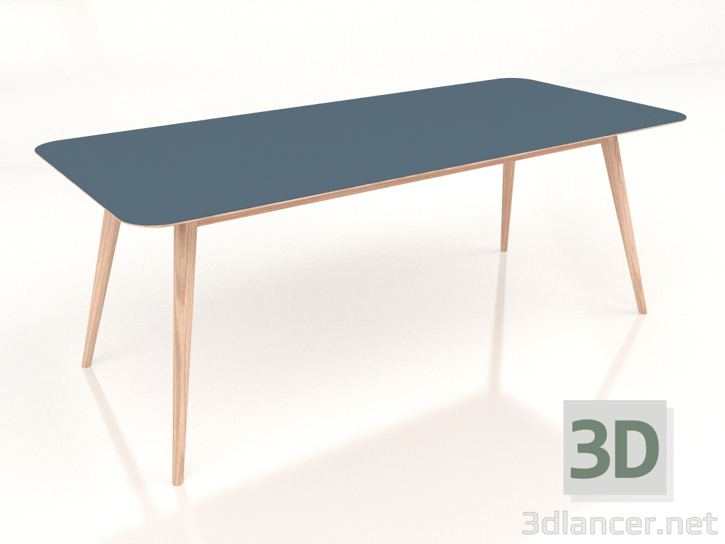 3D modeli Yemek masası Stafa 200 (Dumanlı mavi) - önizleme