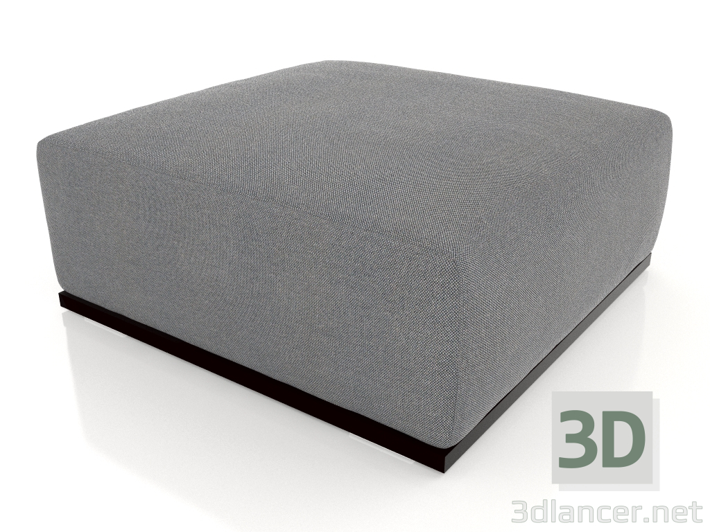 3d model Pouf sofa module (Black) - preview
