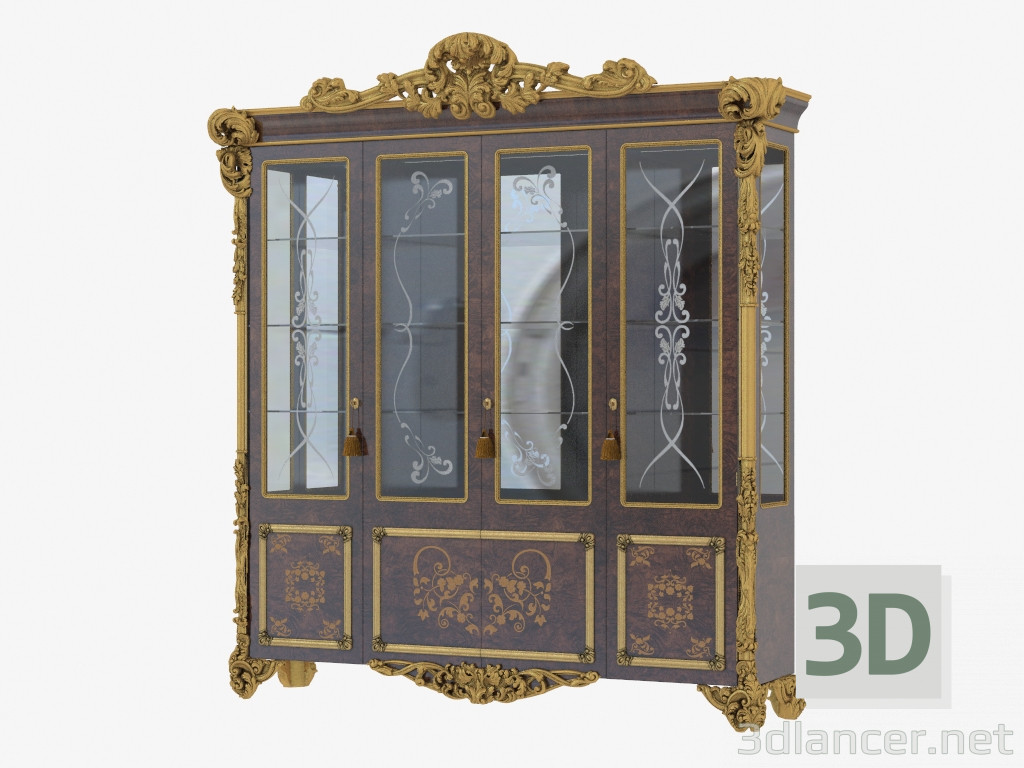 3D modeli Klasik tarzdaki vitrin ar1512a - önizleme
