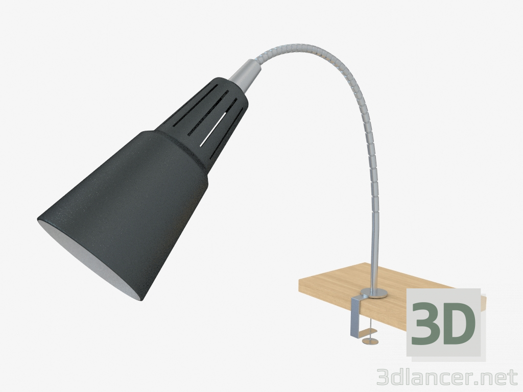 3d модель Лампа с зажимом Кварт – превью