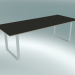 3D Modell Tisch 70/70, 225x90cm (Schwarz, Weiß) - Vorschau