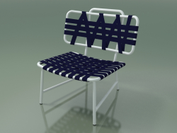 Chaise longue da esterno InOut (856, alluminio laccato bianco)