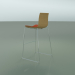 3D modeli Bar sandalyesi 0478 (kızakta, ön kısım döşemeli, doğal meşe) - önizleme