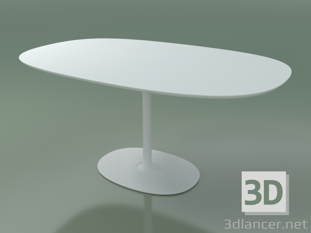 modello 3D Tavolo ovale 0652 (H 74 - 100x160 cm, M02, V12) - anteprima